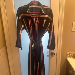 Striped Multicolor Shirt Dress